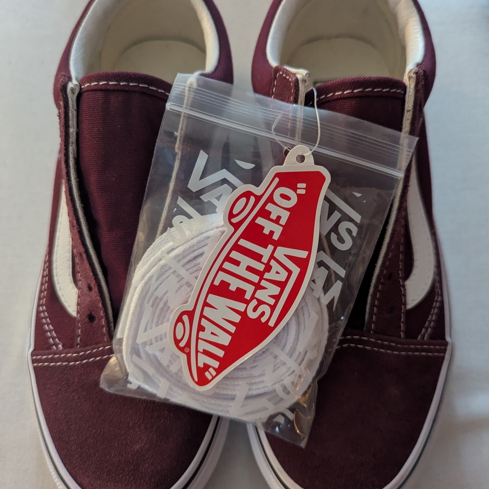 Vans Kids Shoes - Maroon and White